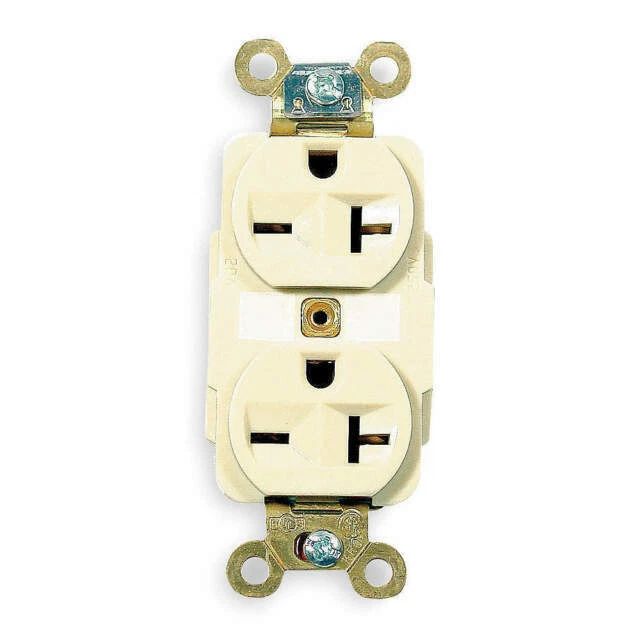 Hubbell HBL5462I 20A 250V Straight Blade Duplex Receptacle