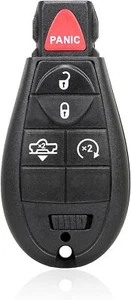 Llavero de repuesto para coche remoto de entrada sin llave 5 botones GQ4-53T para Dodge para Ram - Imagen 1 de 4