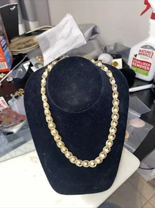 COLLAR DE COLECCIÓN ESTATE TONO DORADO IMITACIÓN PERLAS COLLAR LLAMATIVO - COMO NUEVO - Imagen 1 de 4