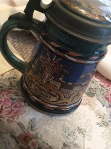 Berlin Shield with Saying by Mettlach 1/2L German beer stein antique # 2024 # 2 - Picture 1 of 10