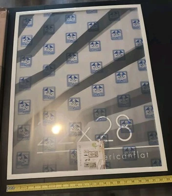 Picture Frame White Engineered Wood Plexiglass Cover Photo Poster Sealed 22x28 - Image 1 of 4