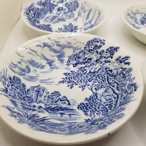  4 Enoch Wedgewood "Countryside"England Tunstall 5"  Dessert/Fruit Bowls Vtg - Picture 1 of 6