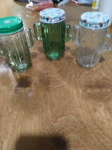Amici Home Cactus 16 oz. Glass Mason Jar, Metal Twist Top Lid. NO STRAWS. - Picture 1 of 4