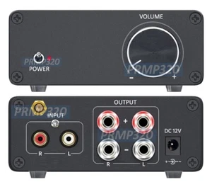 Premium 100W Mini Hi-Fi Audio Preamp Amplifier With AUX Bluetooth Inputs - Picture 1 of 8