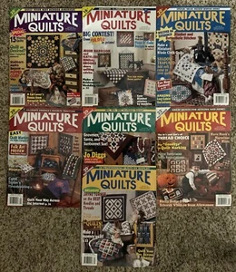 Lot Of 7 Vintage Miniature Quilts Magazines 2001-02, 148+ Patterns OOP - Picture 1 of 11