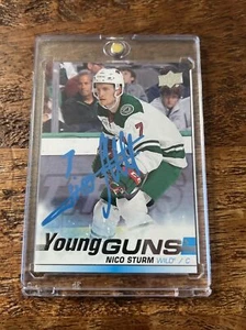 Nico Sturm IP Signed Upper Deck Young Guns Card JSA Coa Wild Autographed - Picture 1 of 3