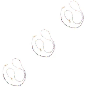 3 Pack Mobile Phone Chain Ornaments Girl Child Miss Beaded Strap Charm - Zdjęcie 1 z 12