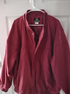 Vintage Haband Jacket Mens Large 3X Red Bomber H98 - Picture 1 of 6