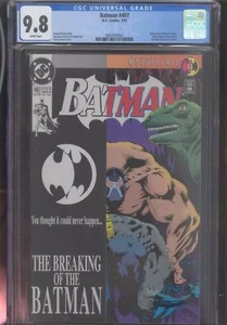 BATMAN 497 CGC 9.8 UNPRESSED  NEWSTAND EDITION EXISTS WITHOUT BLACK OUTER COVER - Picture 1 of 1