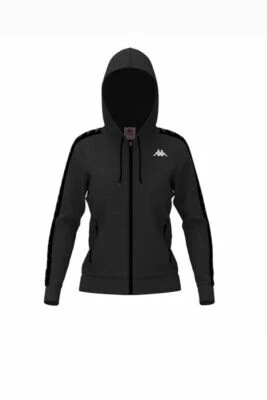 MAGLIA FELPA MAGLIE DONNA KAPPA 222 BANDA HANNIE 3111HXW COTONE NERO ORIGINAL AI - Immagine 1 di 3