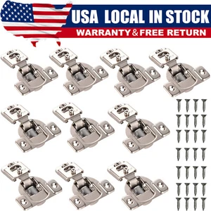 10 Pack 1/2" Overlay Soft Close Face Frame 105° Compact Cabinet Hinge Hardware - Bild 1 von 12