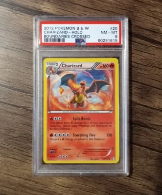Charizard 20/149 B&W Boundaries Crossed Holo Rare Pokemon - PSA 8 NM - MT - Image 1 of 2