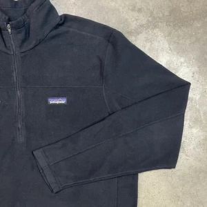 Patagonia Synchilla Fleece Quarter Zip Pullover Herren schwarz XXL Outdoor Wandern - Bild 1 von 10