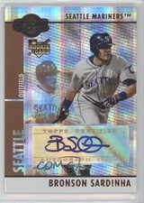 2008 Topps Co-Signers Rookie Hyper Plaid Bronze /75 Bronson Sardinha #108 Auto