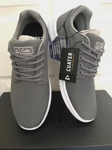 Scarpa uomo Cuater Travis Mathew The Daily Woven grigia nuova con scatola taglia 8 - Foto 1 di 5