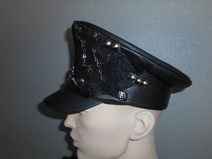 Gothic Schirmmütze - Kopfbedeckung Festival - Kopfschmuck - Bild 1 von 12