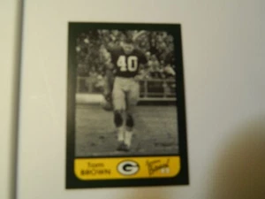 Super Bowl II Green Bay Packers Football Karte Tom Brown - Bild 1 von 2