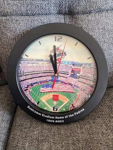 2003 SAN DIEGO PADRES -Wall Clock- 35th Anniversary Qualcomm Stadium Cover