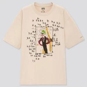 Jean-Michel Basquiat x Uniqlo JOKER Large Natural T-Shirt NEW SEALED WITH TAGS - Picture 1 of 6