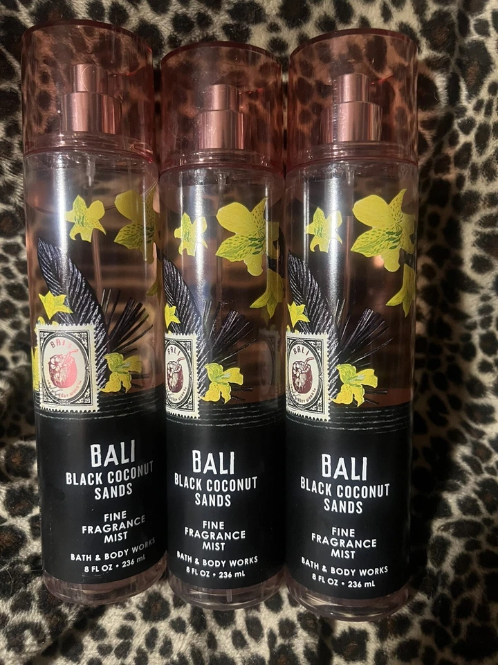Bath & Body Works 3 X BALI ARENAS DE COCO NEGRO 8 OZ. BUMAS DE FRAGANCIA FINA ¡RARAS! Foto 1 de 1