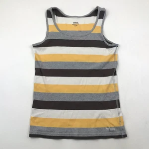 Reebok Shirt Youth Size Large L Tank Top Yellow White Sleeveless Kids Activewear - Picture 1 of 8
