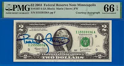 2003 $2 Federal Reserve Note - PMG 66EPQ - Signed by Treasurer Rosario Marin - Image 1 of 2
