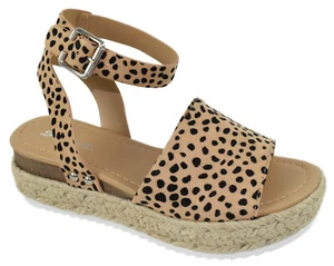 Soda Women Wedge Sandals Strap Flatform Espadrilles Dot Cheetah Leopard TOPIC-S - Picture 1 of 3