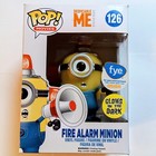 Funko POP Fire Alarm Minion FYE Exclusive Glows in the Dark 126 Protector GITD