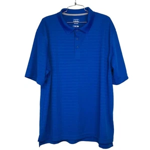 Cabelas Mens XL Reg Polo Shirt Blue Short Sleeve WICK Advanced Golf Casual - Picture 1 of 11