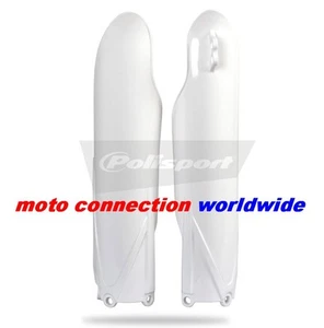 POLISPORT WHITE LOWER FORK GUARDS FOR YAMAHA YZF250 YZF450 2010 - 2017 835200 - Picture 1 of 1