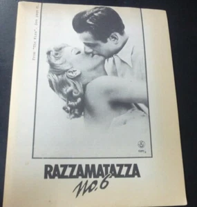 Razzamatazza No. 6 1980s Blue Angel Music Magazine very cool - Picture 1 of 3