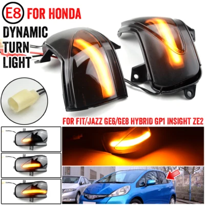 Car LED Side Rearview Mirror Turn Signal Light For Honda Jazz Fit GE 2008-2013 - Image 1 of 4
