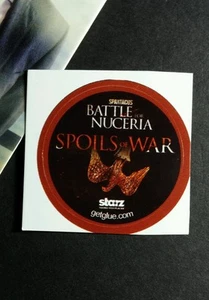 SPARTACUS BATTLE FOR NUCERIA SPOILS OF WAR STILL 1.5" GET GLUE GETGLUE STICKER - Picture 1 of 1