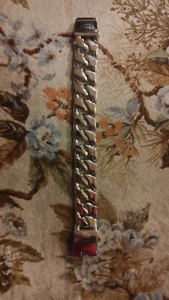 GROSSES SCHWERES HERRENARMBAND CHROM STAHL - Bild 1 von 2