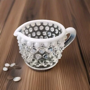 Fenton Art Glass Hobnail Mini Creamer French Opalescent Granny Core - Picture 1 of 7