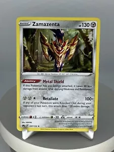 Pokemon Card - Crown Zenith 097/159 - ZAMAZENTA (holo-foil) - NM/Mint - Picture 1 of 2