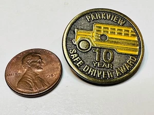 Parkview School District Bus Driver Award 10 years Safe Child Transportation Pin - Picture 1 of 2