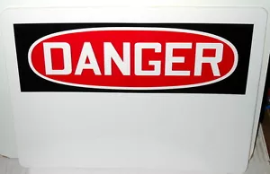 Lot of Construction Signs For Office Job Site 6 Signs Danger Write On Type 56G - Picture 1 of 2
