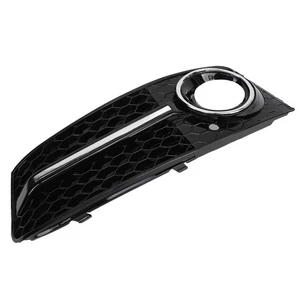 ⁺Chrome Glossy Fog Light Cover Grills Front Grille Fit For A4/S4 B8 09‑12 - Picture 1 of 11