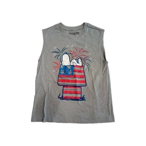 Peanuts 4TH of July Kids Tank Top Size Small - Picture 1 of 5
