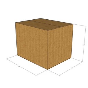 14x11x11 New Corrugated Boxes for Moving or Shipping Needs 32 ECT - Picture 1 of 3