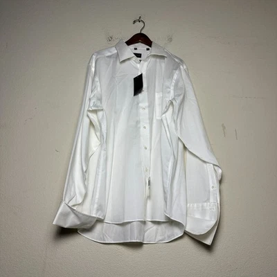 NWT Donald J Trump Signature Collection Men XL Dress Shirt White Prep USA - Image 1 of 4