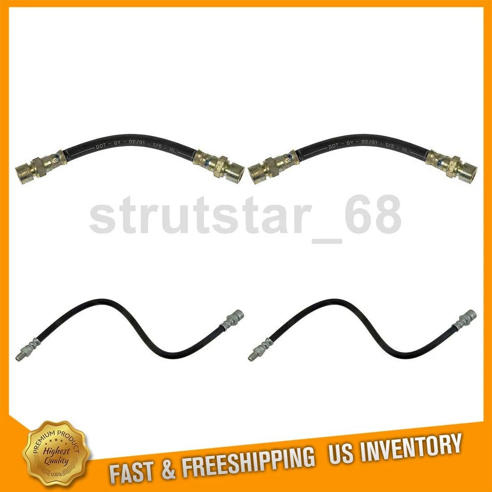 4 mangueras de freno delanteras traseras para Porsche 924 2,0 L 2,5 L Porsche 944 2,5 L Foto 1 de 4