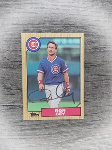 1987 Topps #767 Ron Cey Cubs Signed Auto - Picture 1 of 2