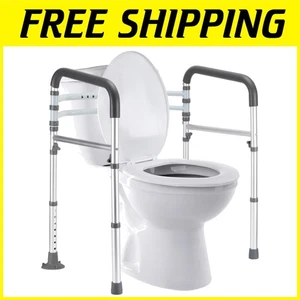 Toilet Support Rails for Seniors, Disabled, Pregnant Women - Picture 1 of 8