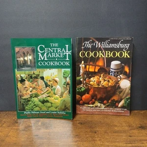 Lot of 2 Vintage Cookbooks, The Williamsburg & The Central Market (Lancaster PA) - Picture 1 of 7
