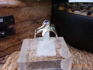 925 Silber Ring mit Amethyst  Gr. 16,9 mm / 53 Artnr. R.1752 - Bild 1 von 7