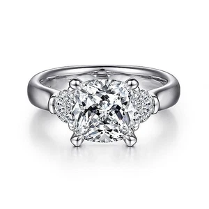 2.50 Ct Round Cut 950 Platinum Diamond Woman Engagement Ring IGI Lab Created - Picture 1 of 8