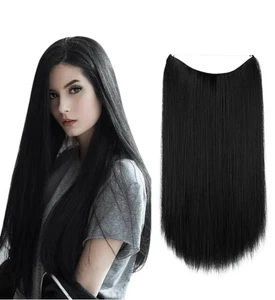 thathair Haarverlängerung - Jet Black Straight (22 Zoll) - Bild 1 von 1