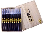 Michihamono 10pcs Woody Basic Wood Carving Tool Kit U V Gouge Skewed Chisel